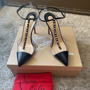 Christian Louboutin Nosy Spikes T-bar Pumps